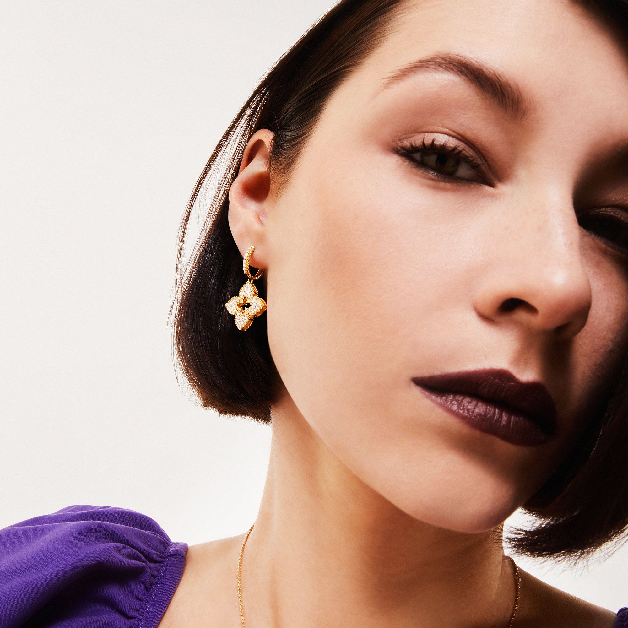 VENETIAN PRINCESS EARRINGS WITH DIAMONDS - Image 2