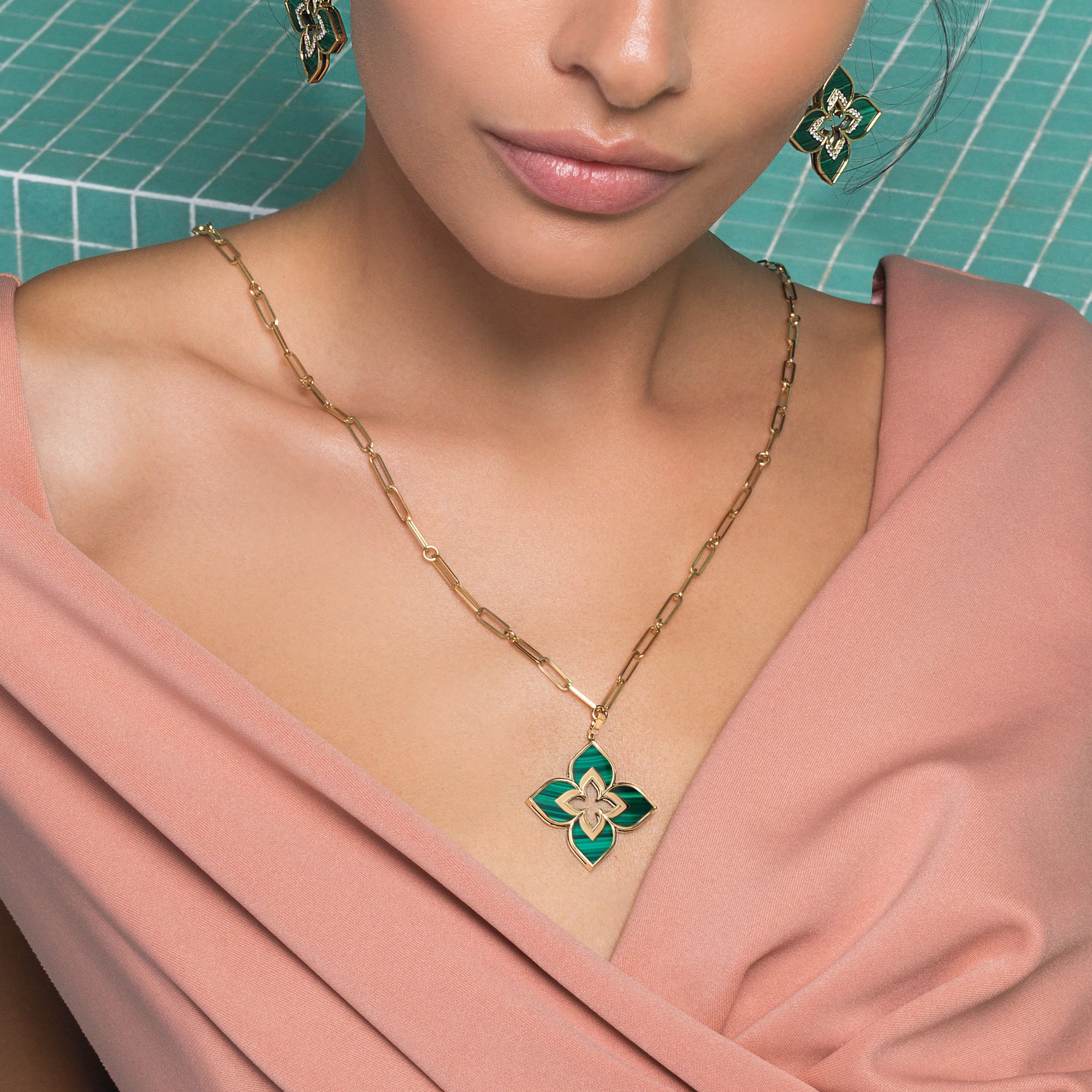 VENETIAN PRINCESS PENDANT WITH MALACHITE - Image 2