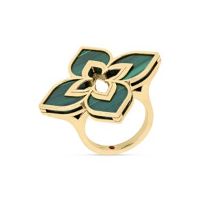 VENETIAN PRINCESS RING WITH MALACHITE