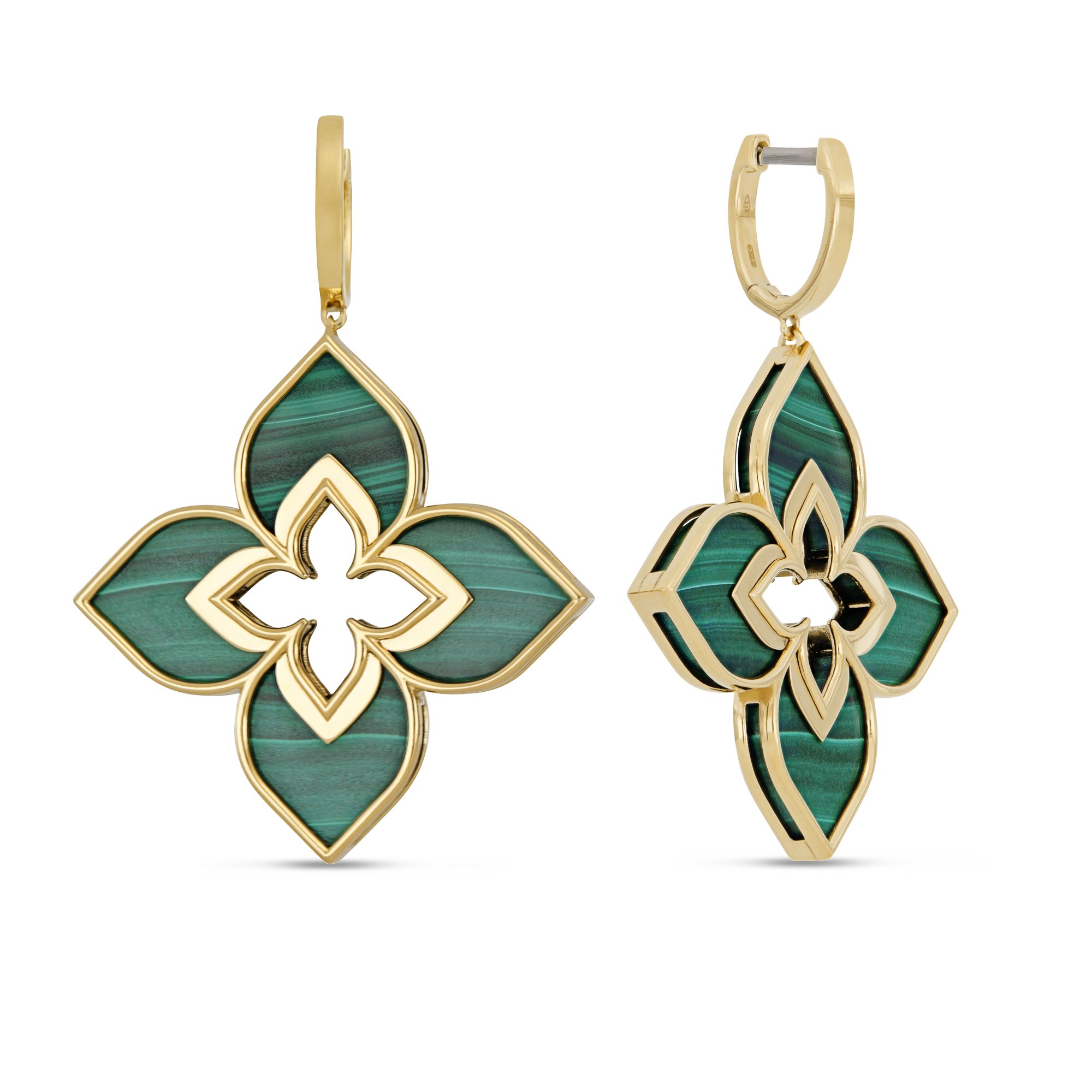 VENETIAN PRINCESS EARRINGS WITH MALACHITE