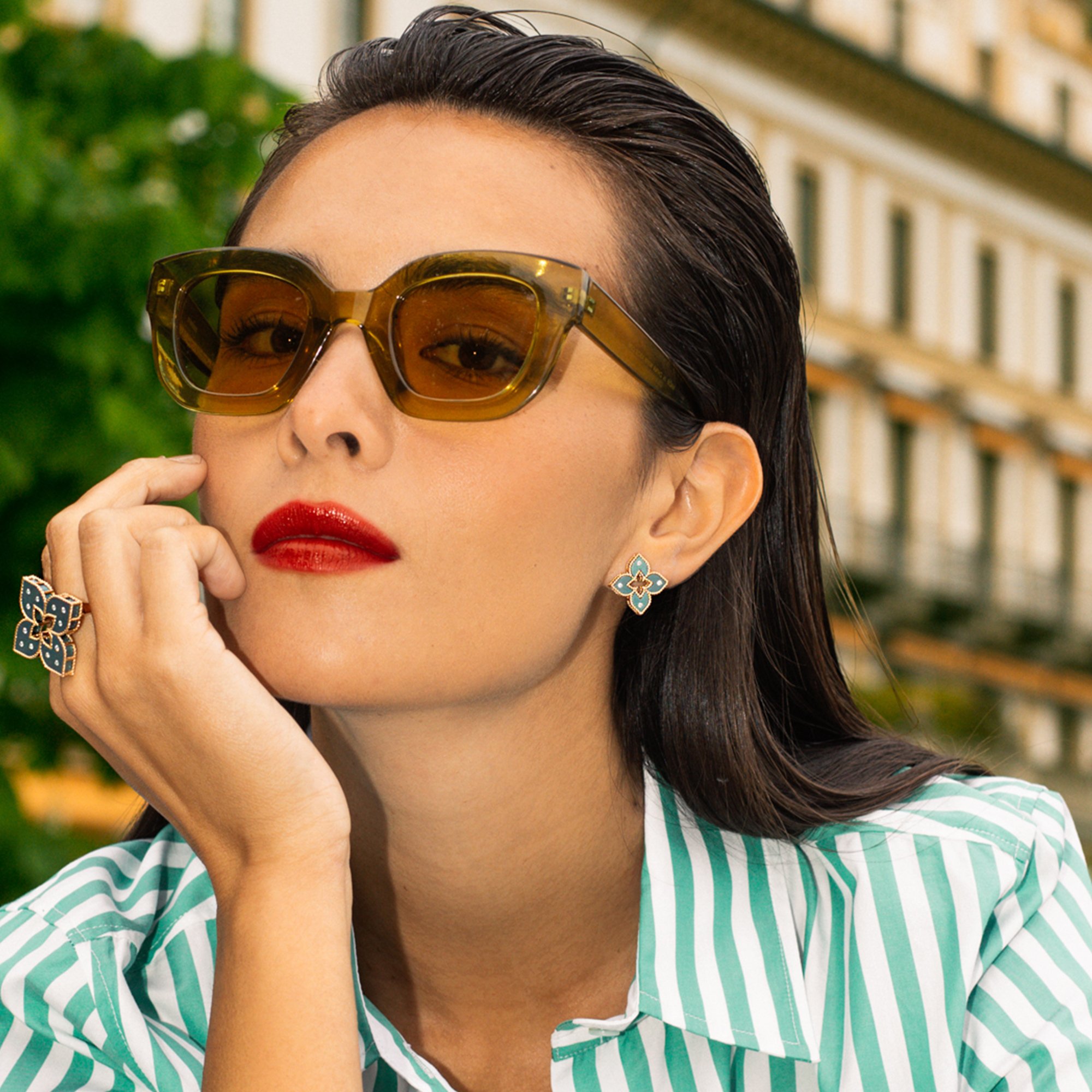 VENETIAN PRINCESS EARRINGS WITH TITANIUM - Image 2