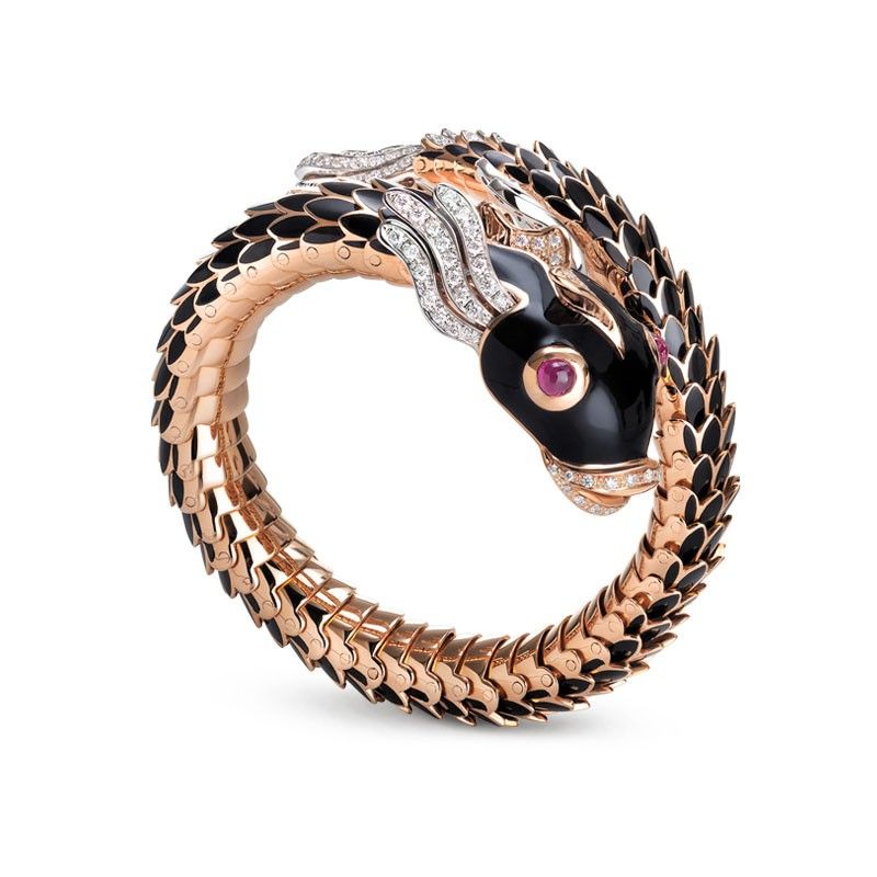 BRACELET ENAMEL ANIMALIER