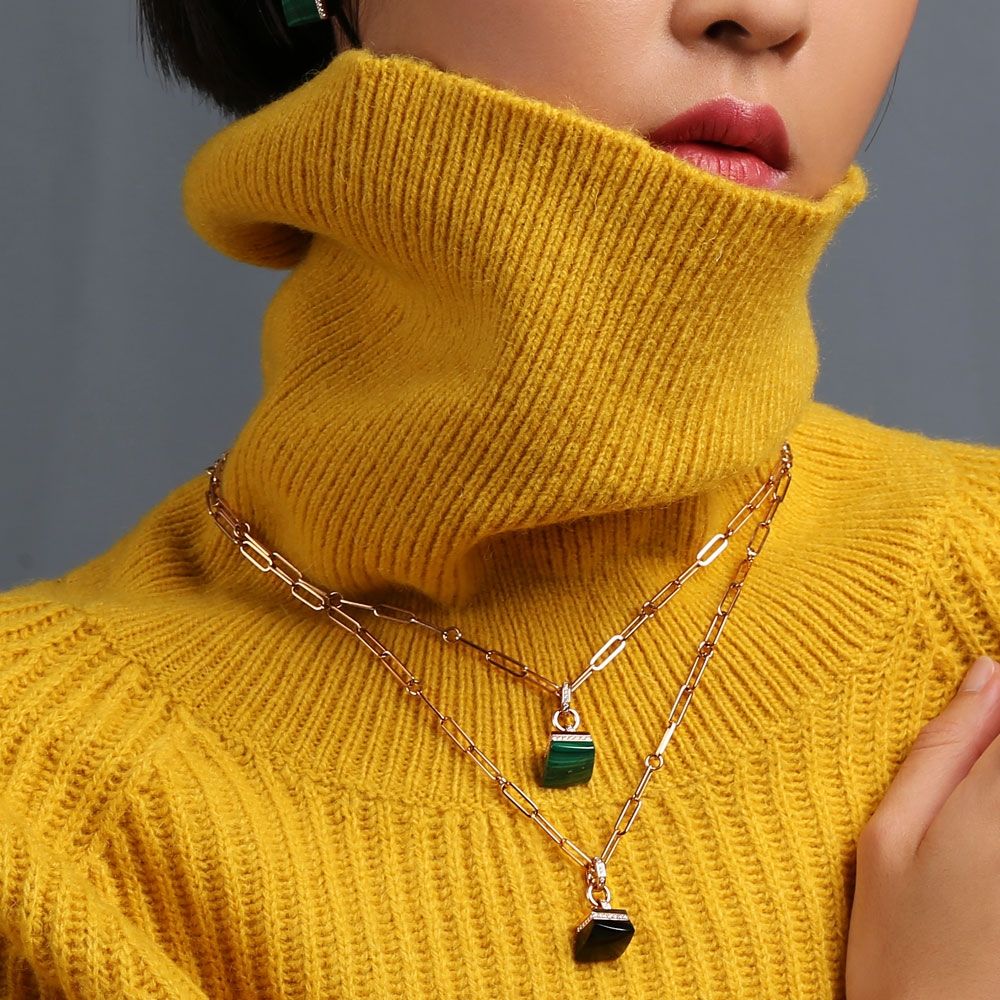 SAUVAGE PRIVÉ NECKLACE WITH BLACK JADE - Image 2