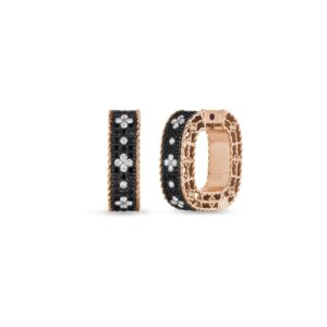 VENETIAN PRINCESS EARRINGS WITH BLACK AND WHITE DIAMONDS