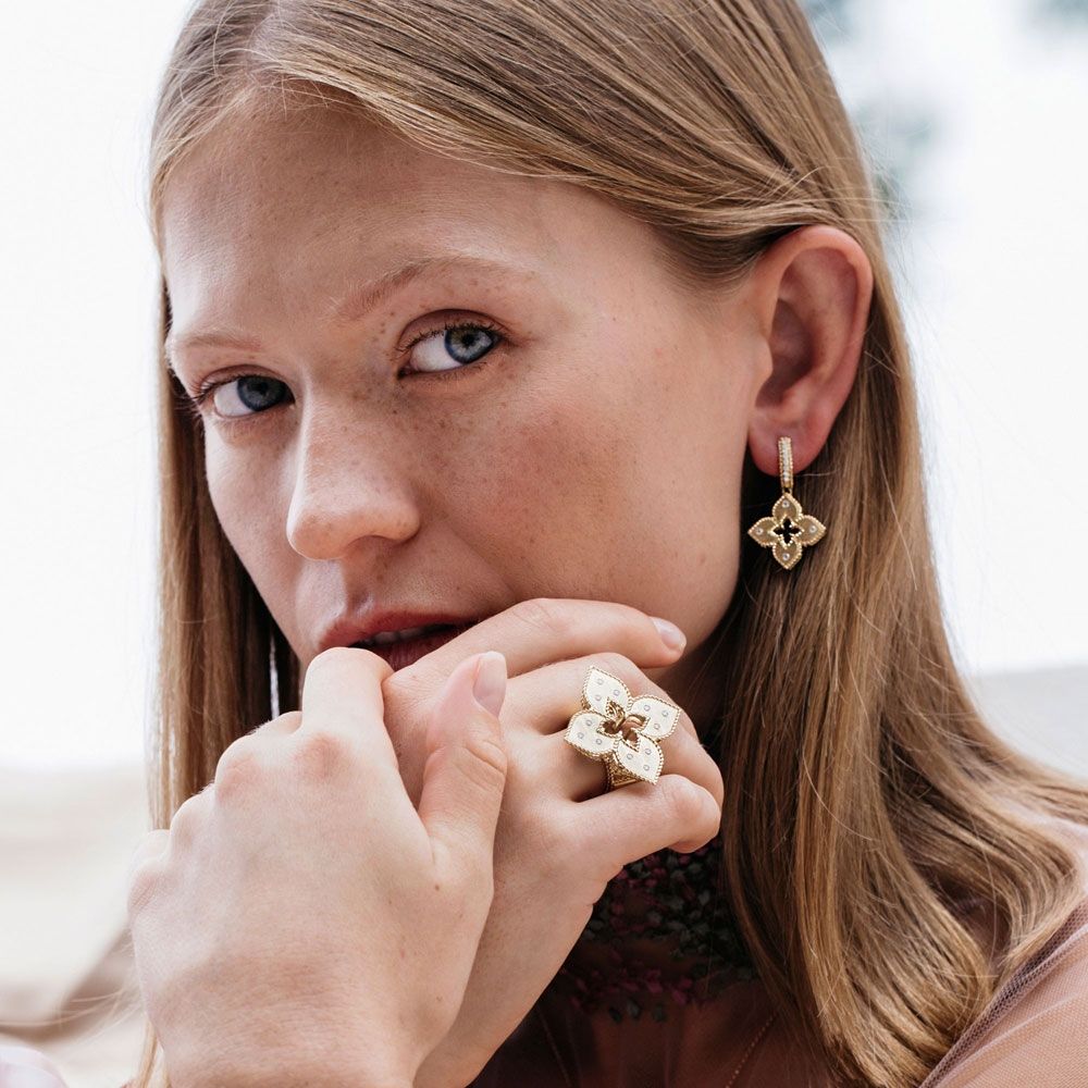 VENETIAN PRINCESS EARRINGS WITH DIAMONDS - Image 2