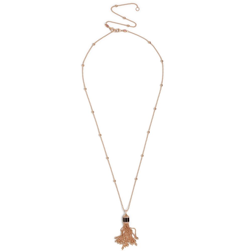 ART DECO NECKLACE WITH BLACK JADE AND DIAMONDS - Image 3