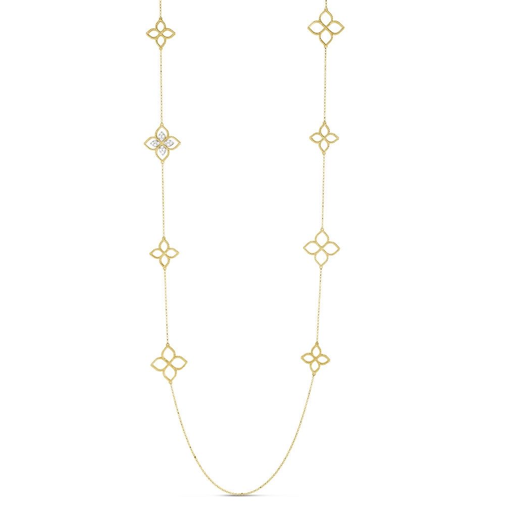 PRINCESS FLOWER NECKLACE WITH DIAMONDS