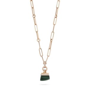 SAUVAGE PRIVÉ NECKLACE WITH MALACHITE
