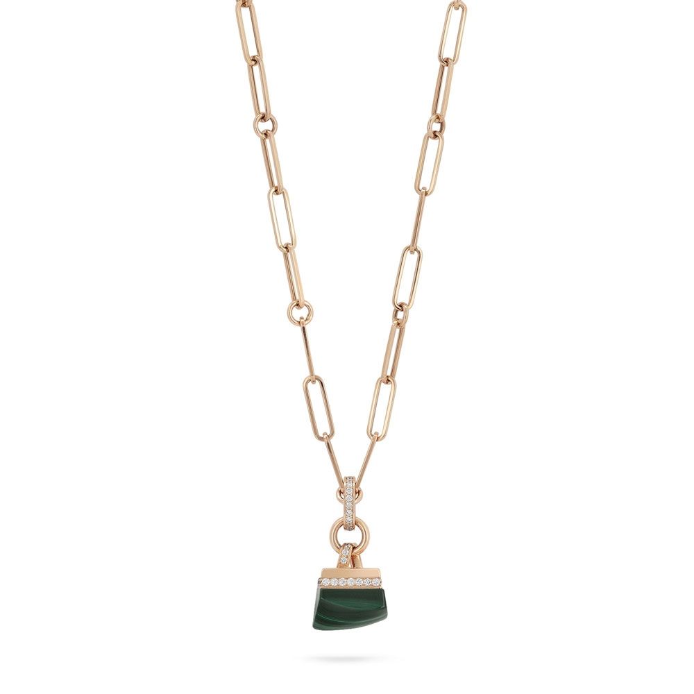 SAUVAGE PRIVÉ NECKLACE WITH MALACHITE