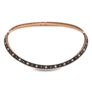 VENETIAN PRINCESS NECKLACE WITH BLACK AND WHITE DIAMONDS