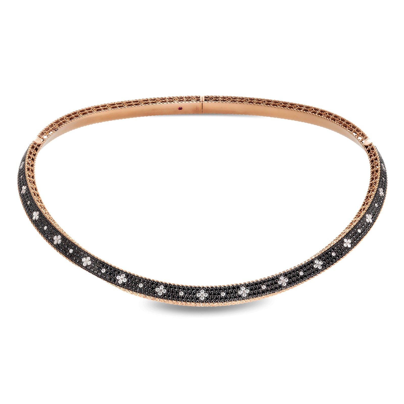 VENETIAN PRINCESS NECKLACE WITH BLACK AND WHITE DIAMONDS