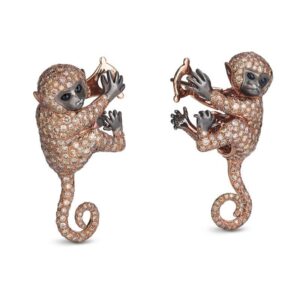 EARRINGS  DIAMONDS  ANIMALIER