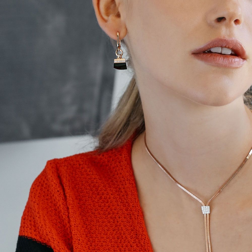 SAUVAGE PRIVÉ EARRINGS WITH BLACK JADE - Image 2