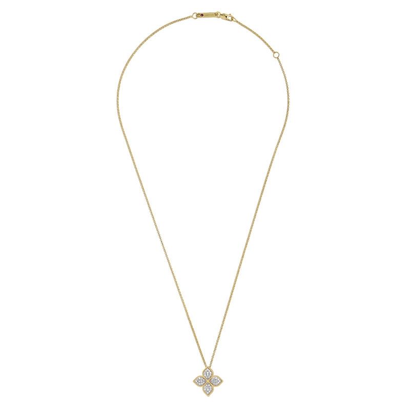 PRINCESS FLOWER PENDANT WITH DIAMONDS - Image 3