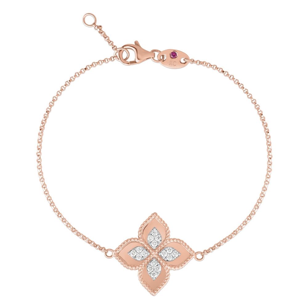 PRINCESS FLOWER BRACELET WITH DIAMONDS