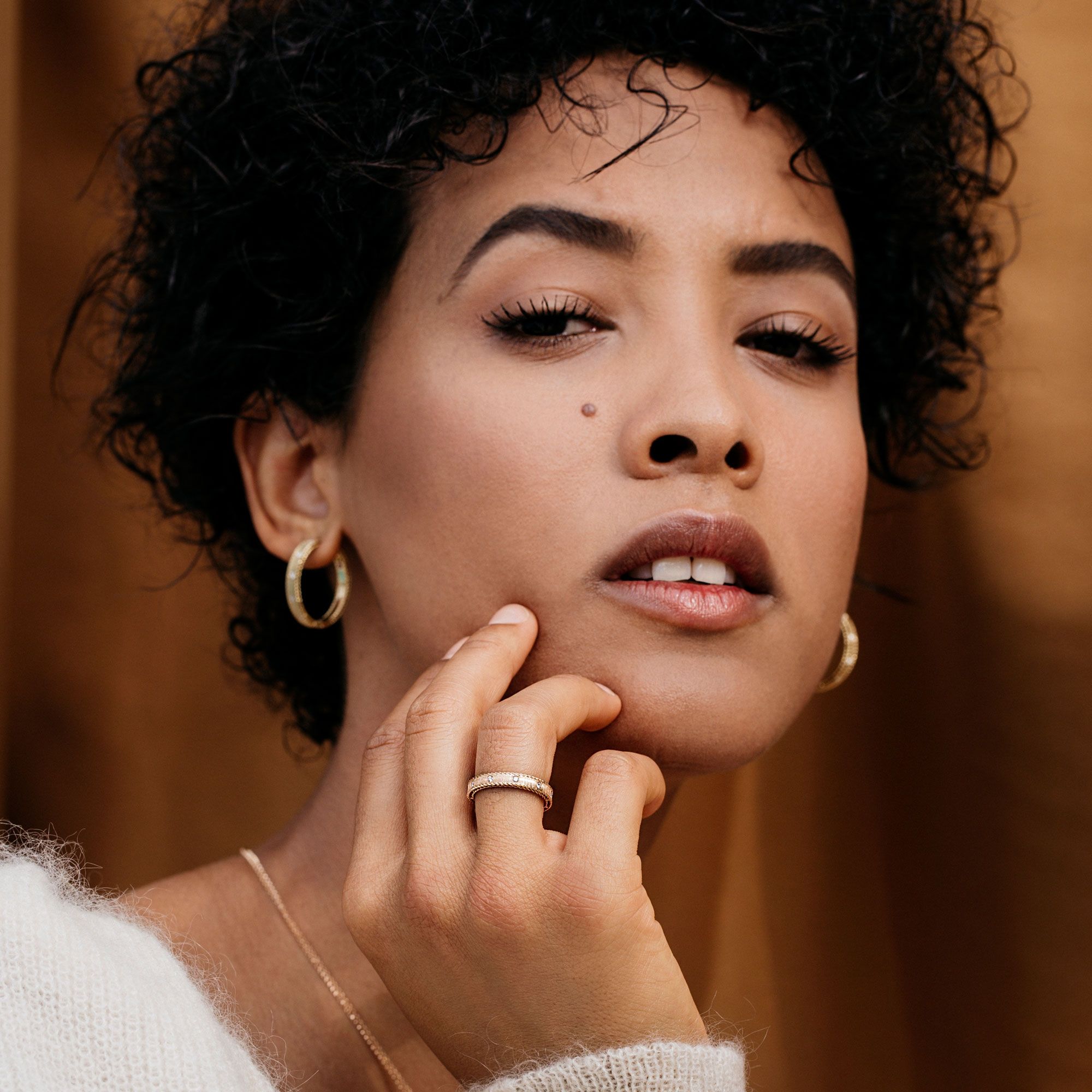 PRINCESS RING WITH DIAMONDS - Image 2