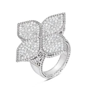 PRINCESS FLOWER RING WITH DIAMONDS
