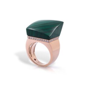 SAUVAGE PRIVÉ RING WITH MALACHITE