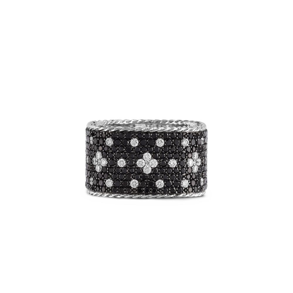 VENETIAN PRINCESS RING WITH BLACK AND WHITE DIAMONDS - Image 3